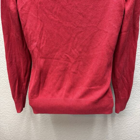 Banana Republic Lofty Crewneck Sweater Womens Petite XS Red Knit Pullover - Picture 6 of 12